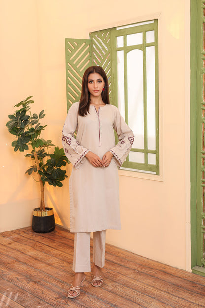 2 PIECE EMBROIDERED KHADDAR